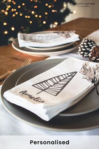 Personalised Napkins Pack of 4 by Jonny's Sister (Q03203) | £38