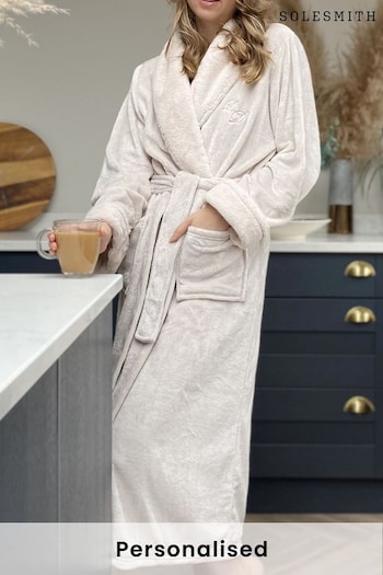 Personalised Luxury Embroidered Dressing Gown by Solesmith (Q03348) | £70