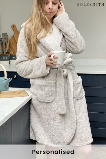 Personalised Reversible Hooded  Dressing Gown by Solesmith (Q03349) | £55