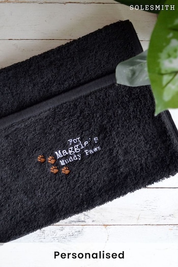 Personalised Embroidered Pet Towel by Solesmith (Q03373) | £22