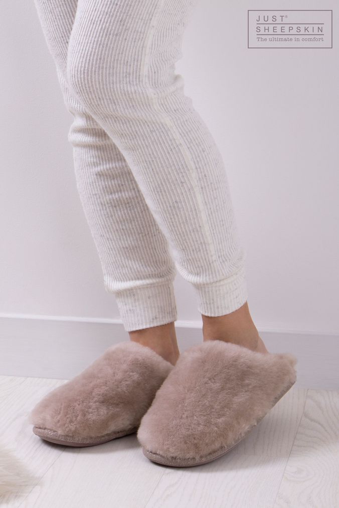 Jigsaw sheepskin store slippers