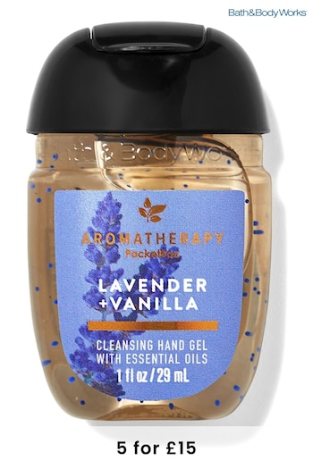 Bath & Body Works Lavender Vanilla Cleansing Hand Sanitiser Gel 1 fl oz / 29 mL Each (Q04037) | £4