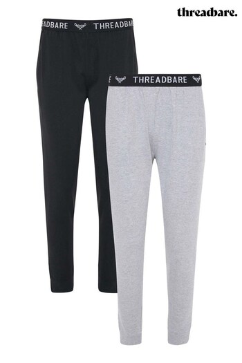 Threadbare Black 2 Pack Pyjama Trousers (Q04693) | £24