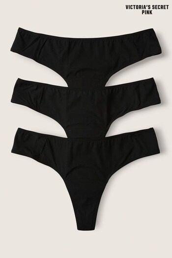 Victoria's Secret PINK Black Thong Period Pant Knickers Multipack (Q05208) | £45