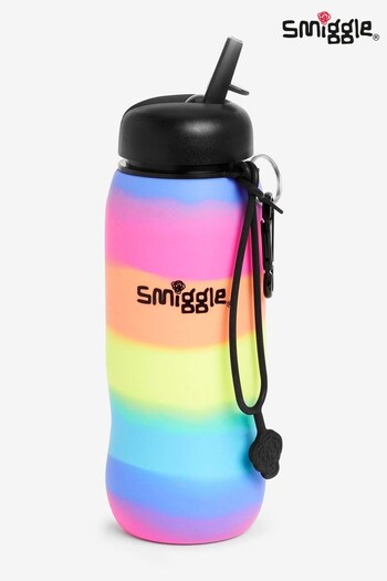 Smiggle Pink Ombre Vivid Silicone Roll Up Drink Bottle 630ml (Q05796) | £15