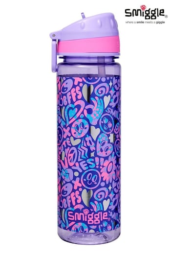 Smiggle Purple Vivid Drink Up Plastic Drink Bottle 650ml (Q05797) | £12