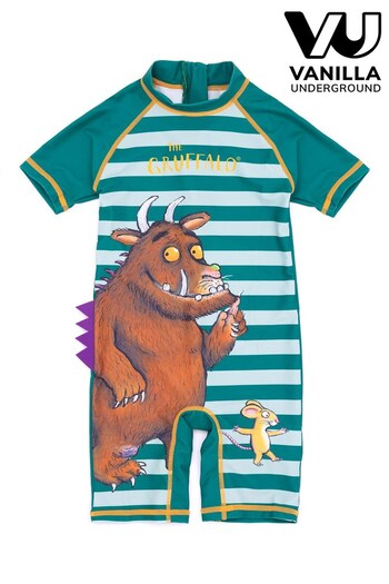 Vanilla Underground Green Gruffalo Boys Licensing Short Sleeve Swimsuit (Q05846) | £17