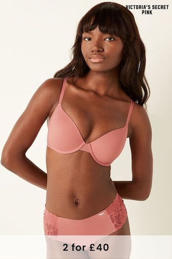 Victoria's Secret PINK French Rose Pink Smooth Lightly Lined T-Shirt Bra (Q06172) | £29