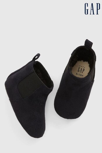 Gap Black Sherpa-Lined Baby platform Boots (Q06373) | £20