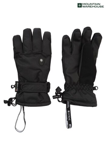 Mountain Warehouse Black Extreme Linings Waterproof Ski Gloves (Q06706) | £40