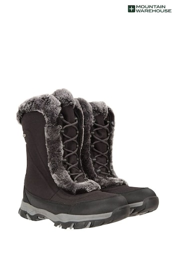 Mountain Warehouse Black Ohio Womens Thermal Fleece Lined Snow Boot (Q06708) | £59