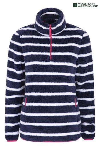 Mountain Warehouse Blue Nessy Stripe Womens Fleece (Q06709) | £40