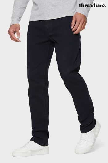 Threadbare Mid Blue Slim Fit Jeans With Stretch (Q07043) | £22