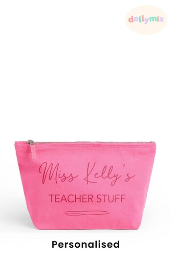 Personalised Teacher Stuff Accessory Bag by Dollymix (Q07362) | £10