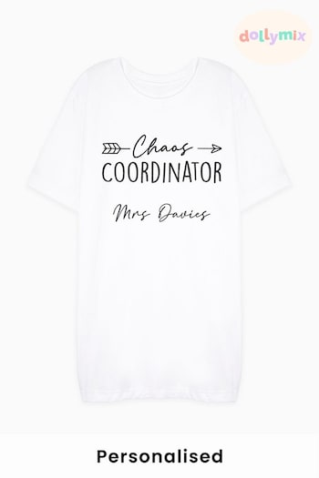 Personalised Chaos Coordinator T-Shirt for Men by Dollymix (Q07418) | £17