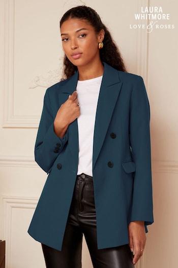 Love & Roses Forest Green Tailored Blazer (Q08455) | £68