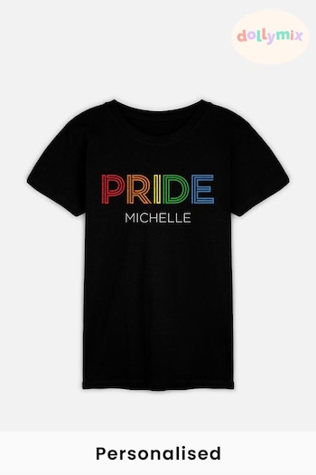 Personalised Womens Pride T-Shirt by Dollymix (Q08555) | £17