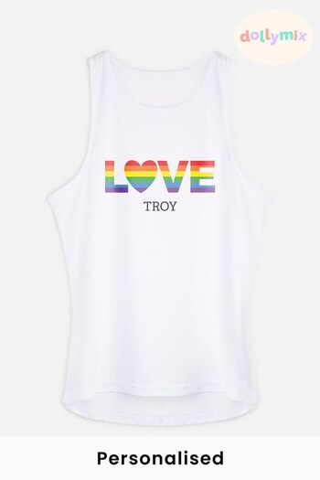 Personalised Mens Love Tank Top by Dollymix (Q08556) | £12