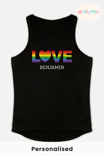 Personalised Mens Love Tank Top by Dollymix (Q08575) | £12