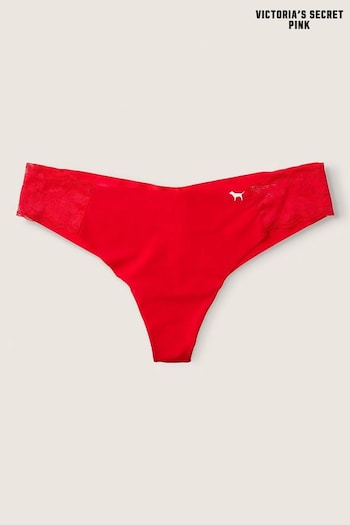Victoria's Secret PINK Red Pepper Red No Show Thong Knickers (Q09353) | £9