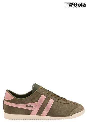 Gola Green Ladies' Bullet Flame Suede Lace-Up Trainers (Q10207) | £75