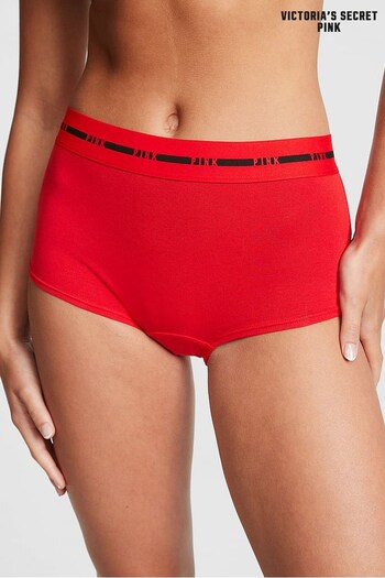 Victoria's Secret PINK Pin Up Red Logo Short Knickers (Q10410) | £9