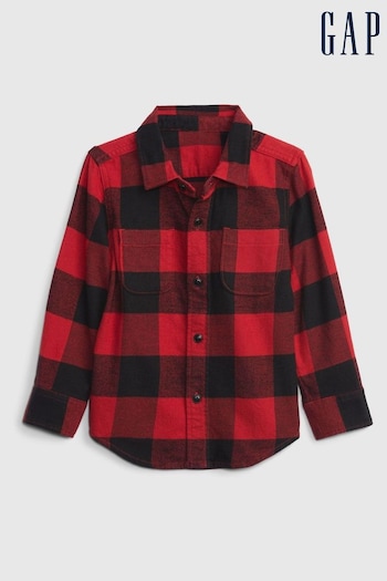 Gap Red & Black Flannel Check Long Sleeve Shirt (Q10657) | £18