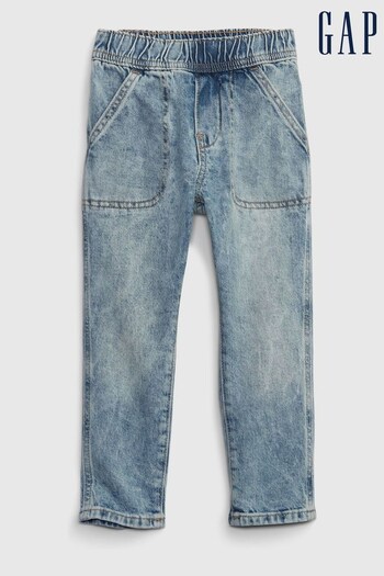 Gap Light Wash Blue Pull-On Easy Taper Jeans (Q10659) | £25
