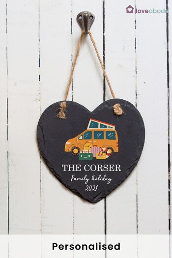 Personalised Transporter Home Slate Sign by Loveabode (Q10728) | £17