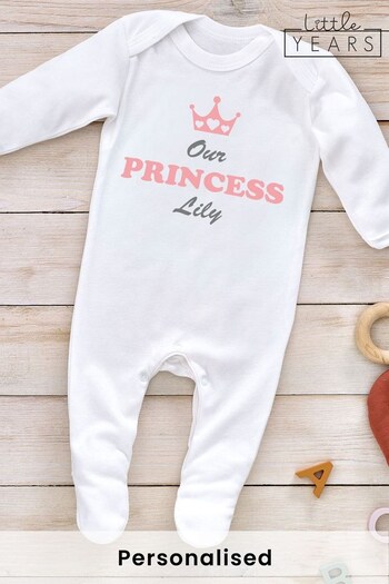 Personalised Princess Sleepsuit by Little Years (Q10756) | £14