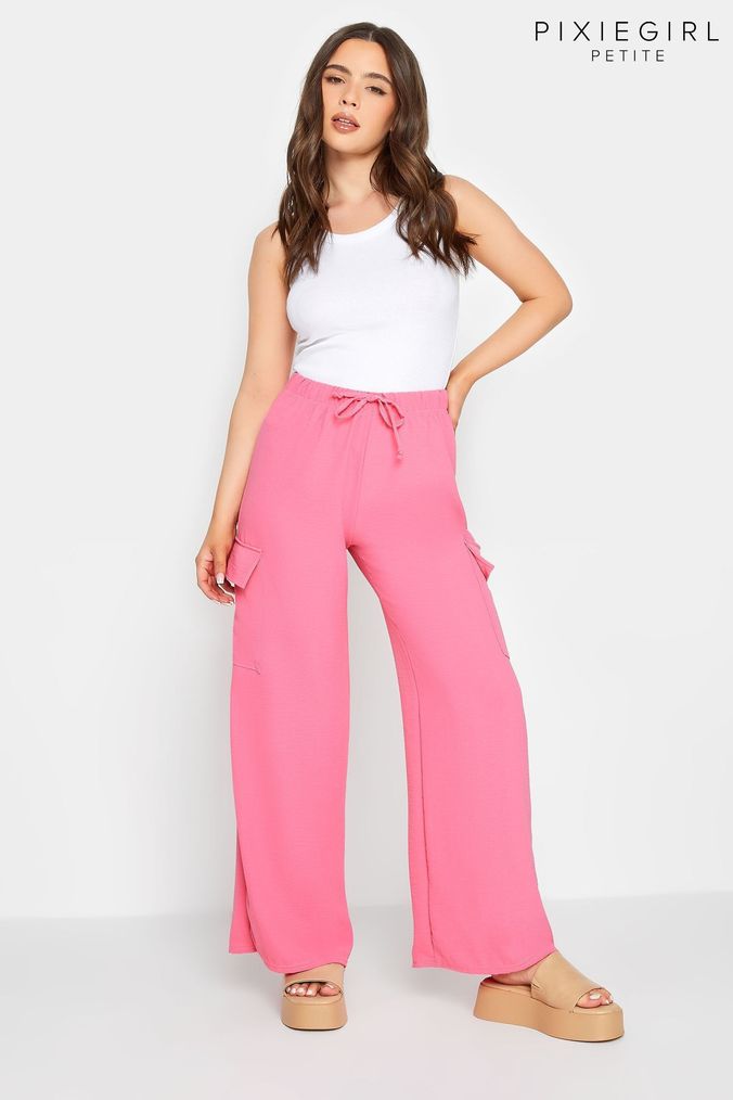 Petite pink pants sale