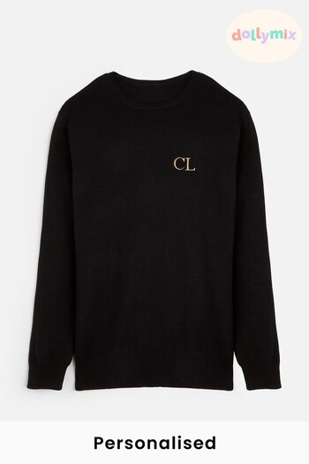 Personalised Mens Cotton Crew Neck Sweater by Dollymix (Q10967) | £33