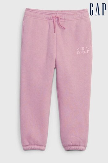 Gap Pink Print Logo SherpaLined Joggers (Q11771) | £20