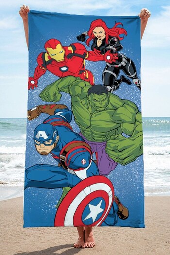 Jay Franco Blue Marvel Characters Disney Beach/Bath Towel -71X147Cm (Q12076) | £15
