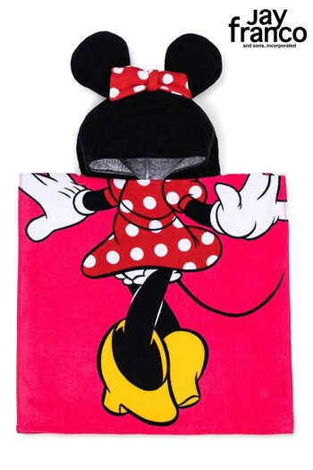 Jay Franco Pink Minnie Mouse Disney Hooded Towel Poncho -56X56Cm (Q12086) | £17