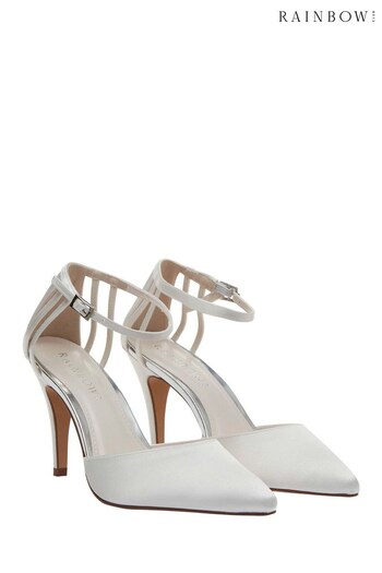 Rainbow Club Ivory Wedding Kennedy Strappy Stiletto Heel Bridal Court Shoes (Q12718) | £99