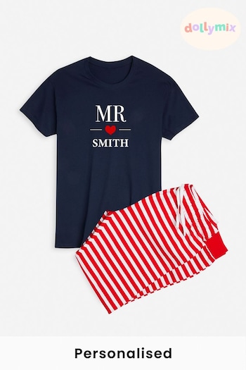 Personalised Mens Mr Pyjamas by Dollymix (Q12778) | £30
