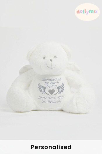 Personalised Handpicked for Earth Angel Teddy by Dollymix (Q12780) | £35