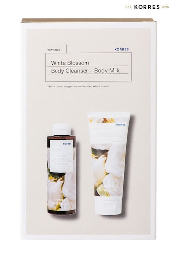 Korres White Blossom Body Milk Cleanser Set (Q12939) | £23