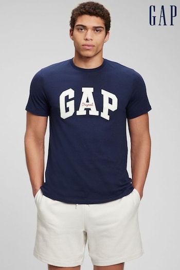 Gap Blue Logo Short Sleeve Crew Neck T Shirt (Q13446) | £14