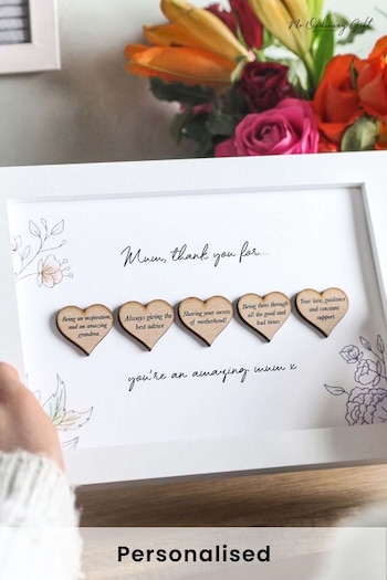 Personalised Reasons I Love You Hearts A5 Frame by No Ordinary Gift (Q13656) | £25