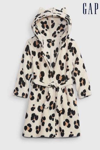 Gap Cream Leopard Print Dressing Gown (Q13831) | £25