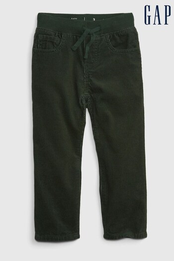 Gap Green Pull On Slim Corduroy Trousers (Q13833) | £25