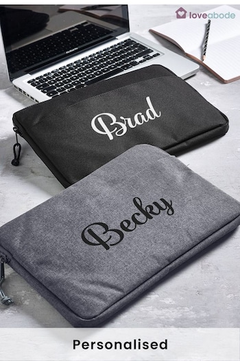 Personalised Named Laptop and Tablet Sleeve by Loveabode (Q15665) | £15