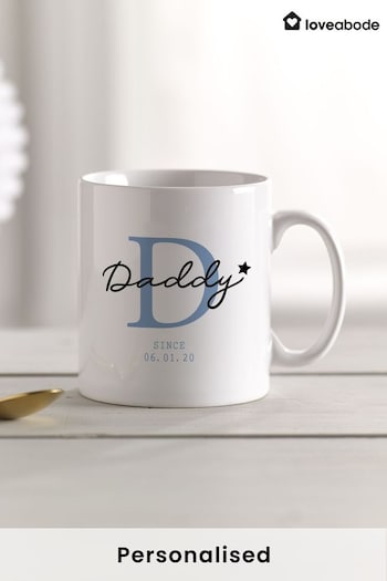 Personalised Daddy Date Mug by Loveabode (Q15680) | £12