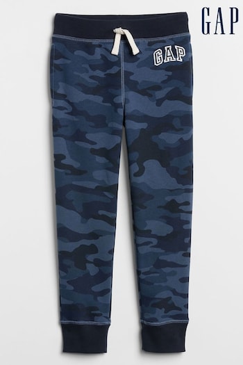 Gap Blue Camo Logo Pull On Joggers (Q16562) | £15