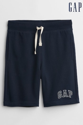 Gap Navy Blue Pull On Jogger Logo Shorts mia (Q16563) | £15