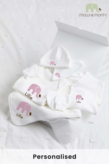 Personalised Elephant Ultimate Collection Gift Set by Molly & Monty (Q17326) | £70
