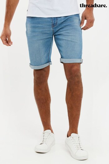 Threadbare Light Blue Regular Fit Denim Shorts (Q17394) | £24