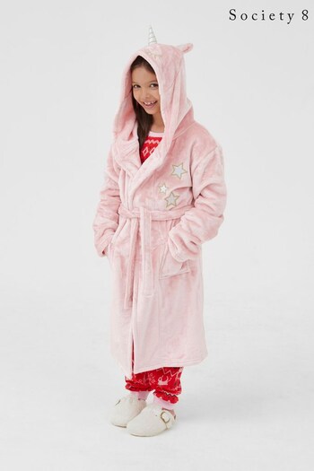 Society 8 Pink Unicorn Robe - Girls (Q17532) | £25